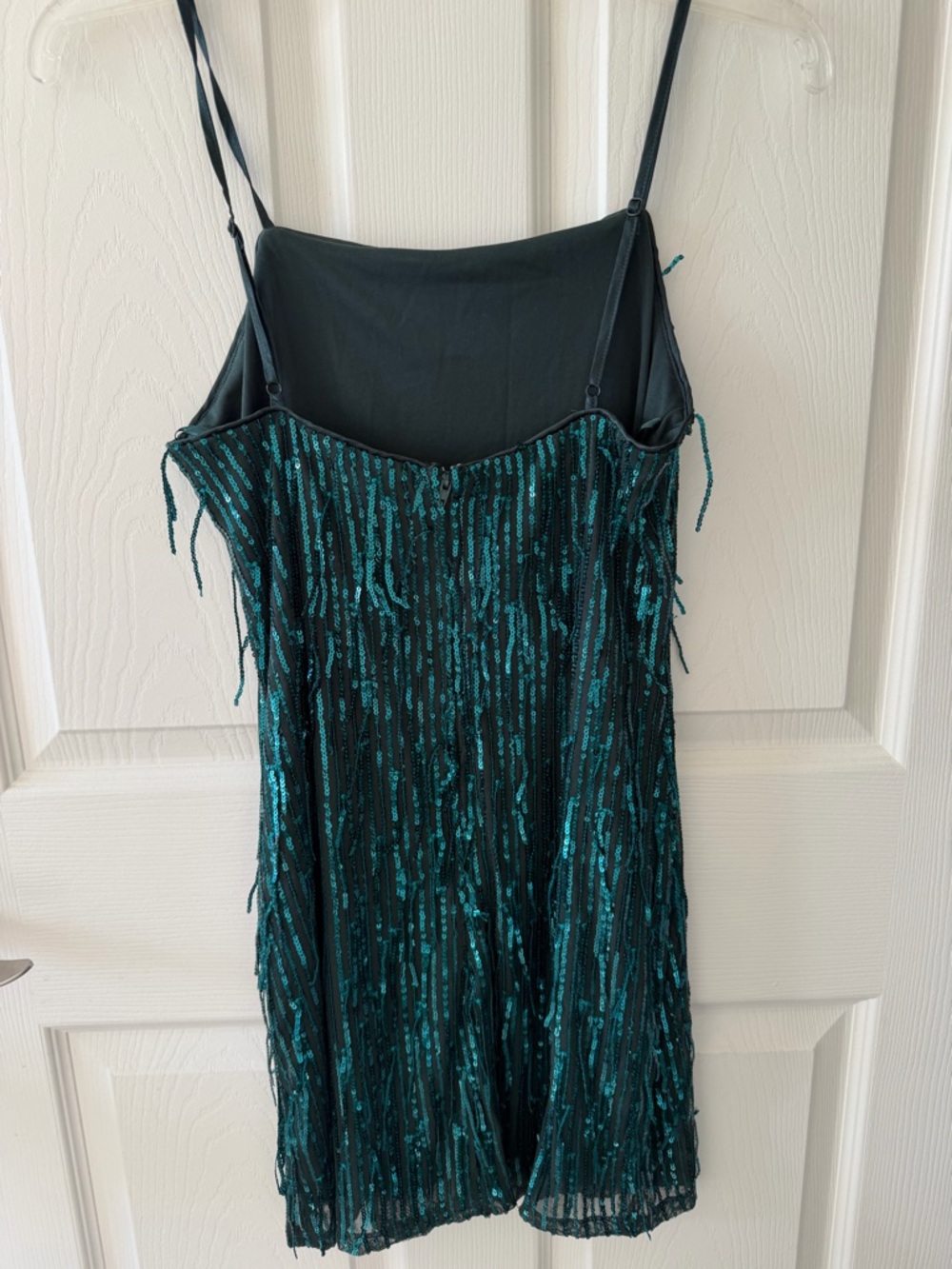 Trixxi Green Sequin Dress - Picture 2 of 4
